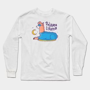 Cute Llama in Pajama Long Sleeve T-Shirt